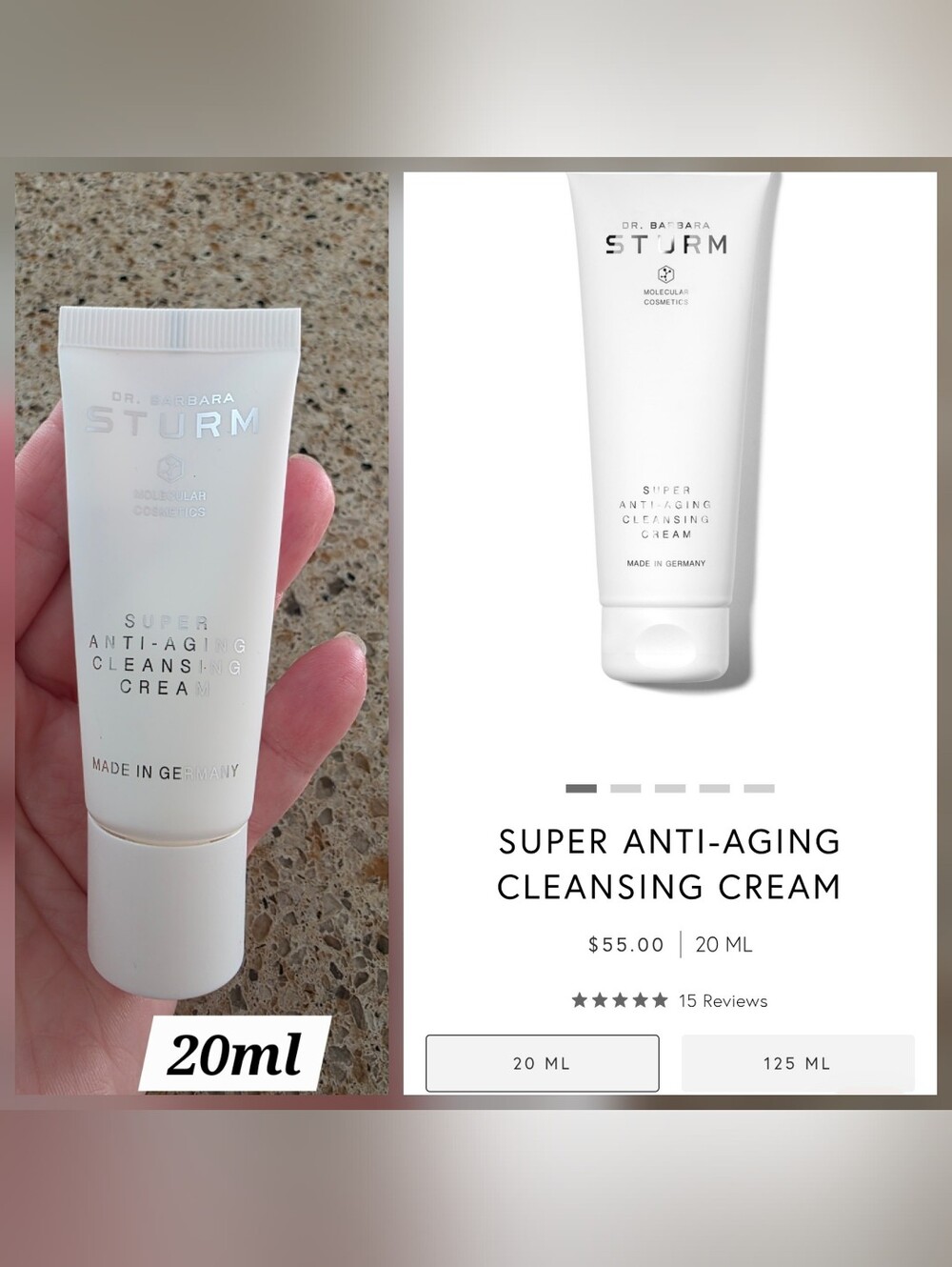Dr. Barbara Sturm Super Anti-Aging Cleansing Cream — 20ml